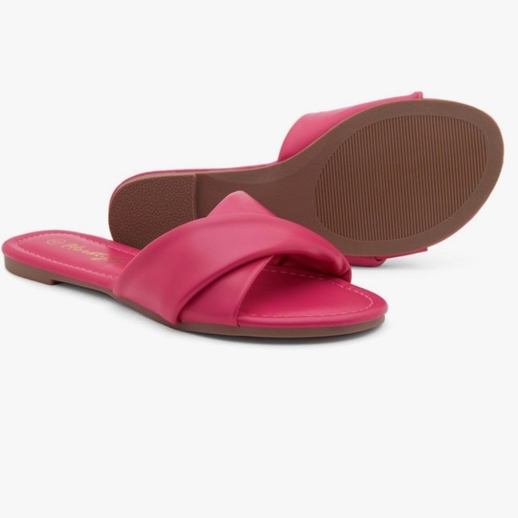 Herstyle Pink Women's Flats Sandals Size 8 - Picture 2 of 6